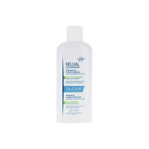Squanorm shampooing traitant régulateur pellicules grasses Ducray - flacon 200ml