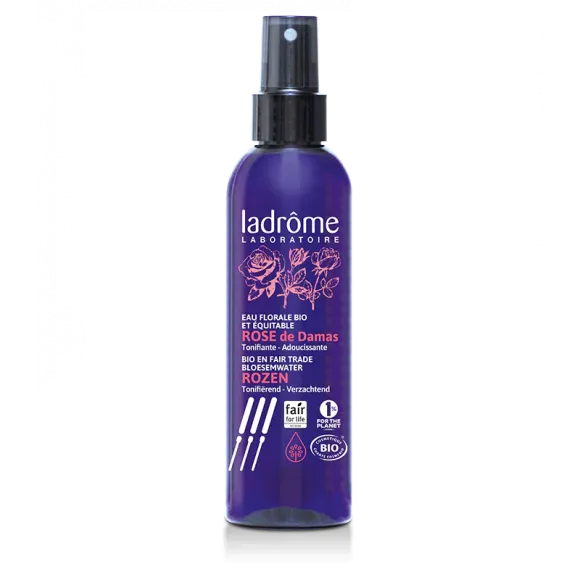 Eau florale de rose de Damas bio Ladrôme - spray de 200ml 
