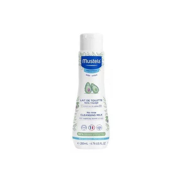 Lait de toilette sans rinçage peau normale bébé et enfant Mustela