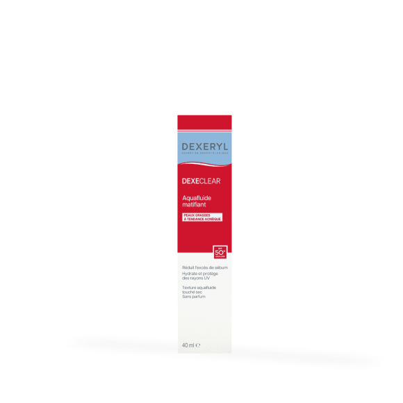 Dexeryl Dexeclear aquafluide matifiant SPF50+ Pierre Fabre - tube de 40ml
