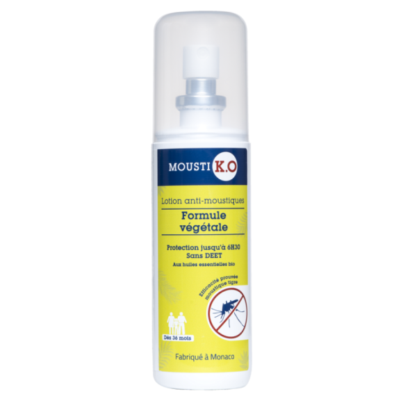 Mousti K.O lotion anti-moustiques formule végétale Marque Verte - spray de 75ml