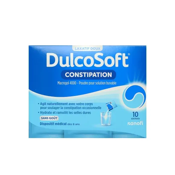 Dulcosoft Constipation Sanofi - boite de 10 sachets