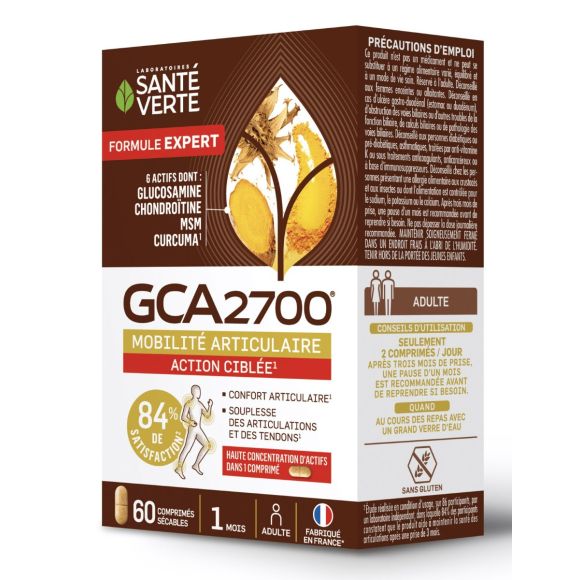GCA2700 Mobilité articulaire action ciblée Santé verte - boite de 60 comprimés