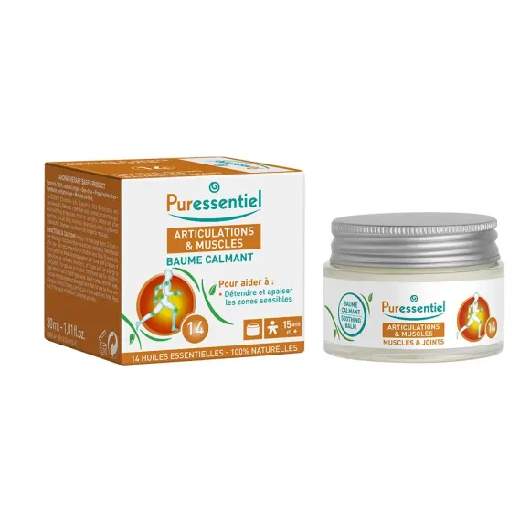 Baume calmant articulations et muscles Puressentiel - pot de 30ml