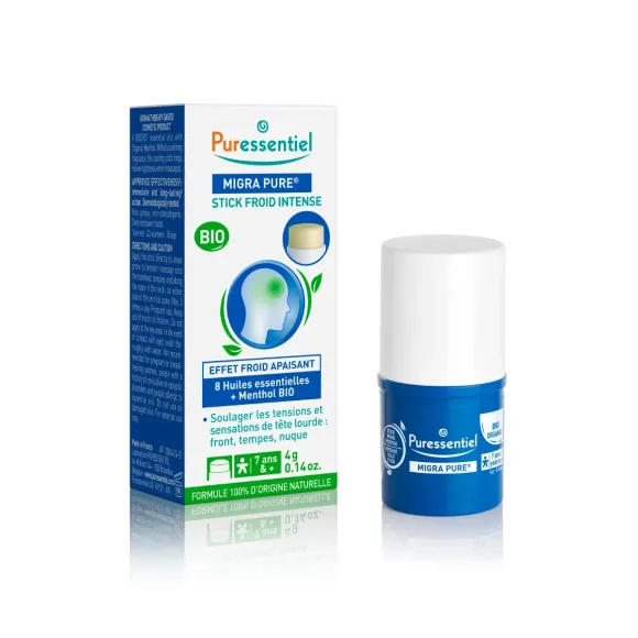 Migra Pure stick froid intense bio Puressentiel - stick de 4g