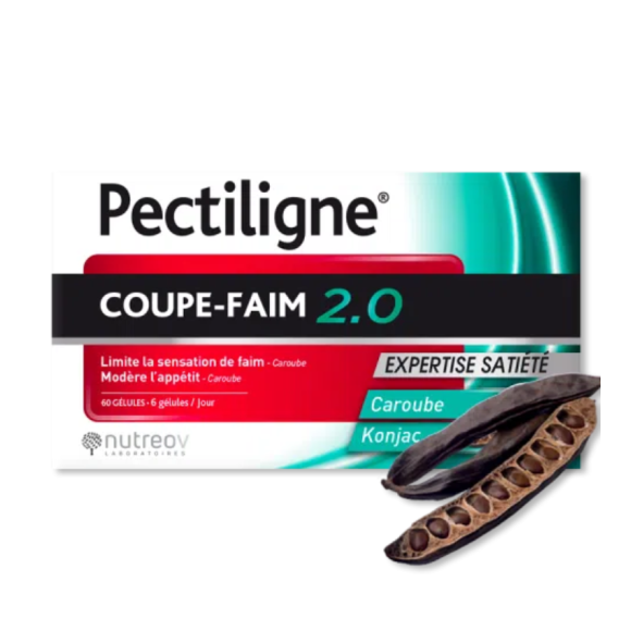 Pectiligne coupe-faim 2.0 Nutreov - boite de 60 gélules