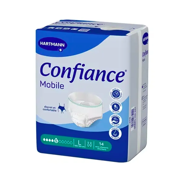 Confiance mobile absorption 5 taille L - 14 sous-vêtements absorbants