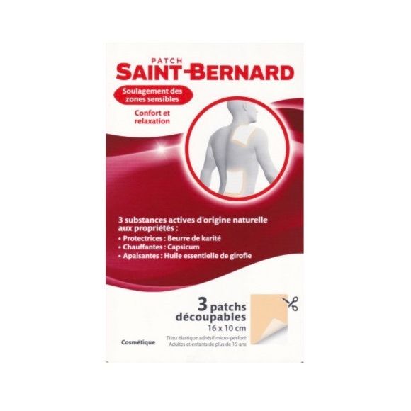 Patch découpable 16x10cm Saint-Bernard - boite de 3 patchs
