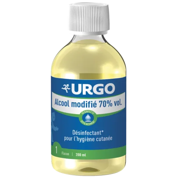 Alcool modifié 70% vol Urgo - flacon de 200ml