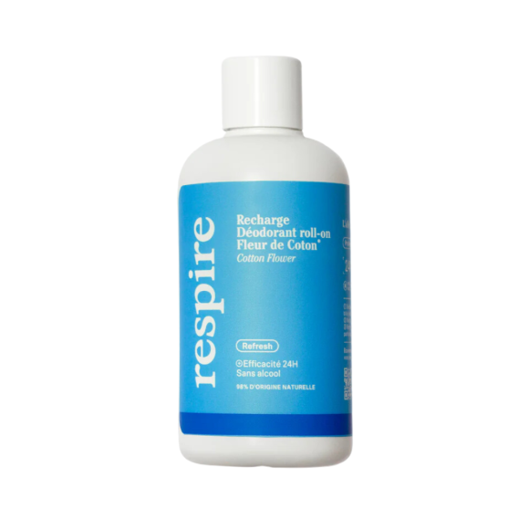 Déodorant fleur de coton Respire - recharge de 150ml