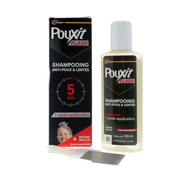 Flash Shampooing anti-poux et lentes Pouxit - flacon de 100ml