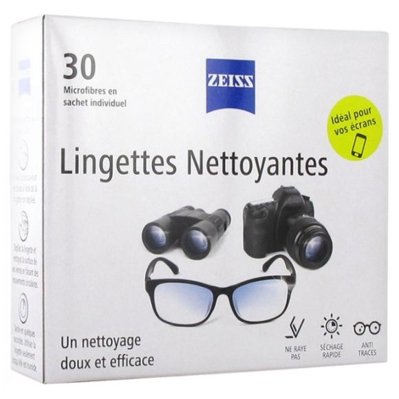 Lingettes nettoyantes pour lunettes Zeiss