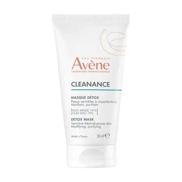 Cleanance Masque détox peaux sensibles à imperfections Avène - tube de 50ml
