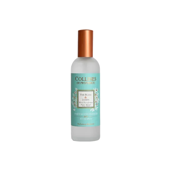 Parfum d'intérieur Thé Blanc & Jasmin Collines de Provence - spray de 100 ml