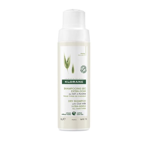 Shampoing sec en poudre extra-doux au lait d’Avoine sans gaz Klorane - flacon de 50 g