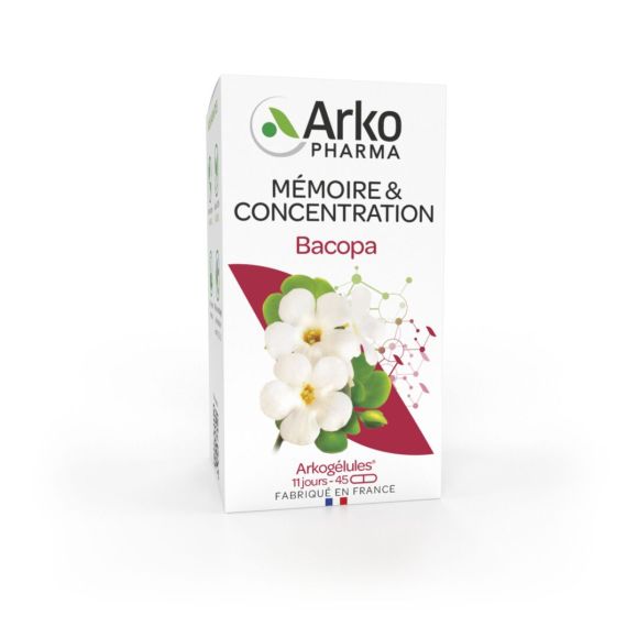 Arkogélules Bacopa Arkopharma - boîte de 45 gélules