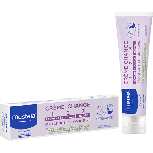 Crème change 123 irritations et rougeurs Mustela