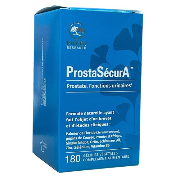 ProstaSécurA prostate - fonctions urinaires Phyto Research - boite de 180 gélules