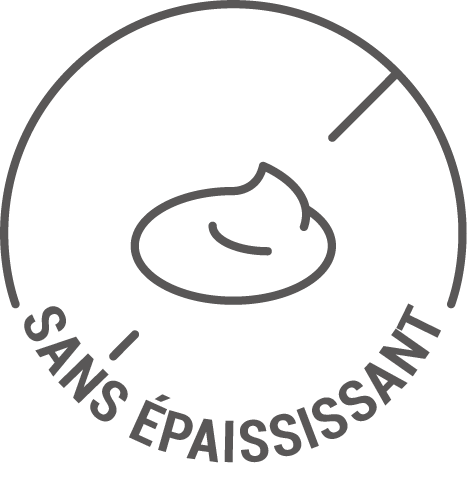 Sans épaississant
